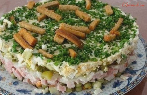 Салат «На траве дрова» с ветчиной Салат «На траве дрова» с ветчиной