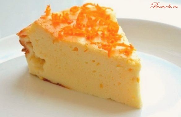 Творожник с цедрой апельсина Творожник с цедрой апельсина