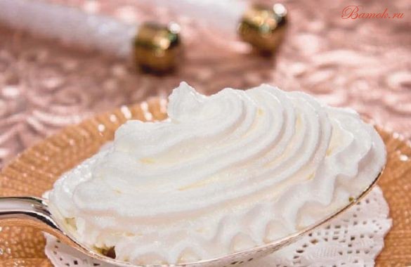 Белковый заварной крем для любой выпечки