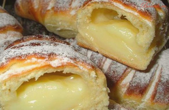 Булочки с кремовой начинкой «Крем-де-Паризьен»