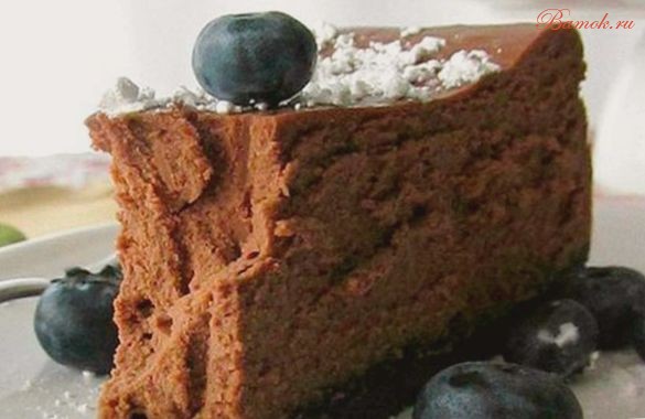 Чизкейк с черникой шоколадный Чизкейк с черникой шоколадный