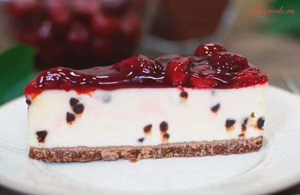 Чизкейк с шоколадом и вишней Чизкейк с шоколадом и вишней