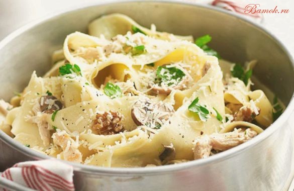 Феттучини с соусом из цветной капусты