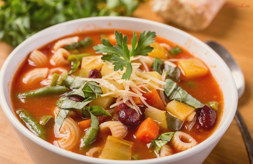 Итальянский суп «Минестроне» дома