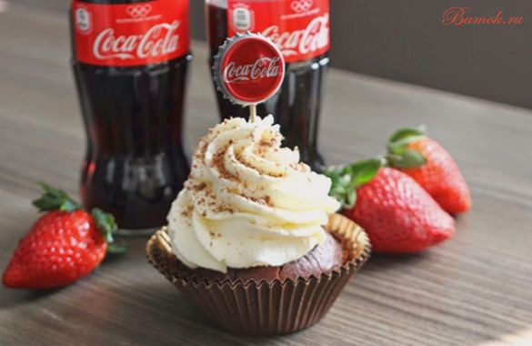 Капкейки по-американски с кока-колой