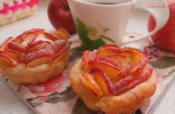 Корзиночки из яблок с творогом Корзиночки из яблок с творогом