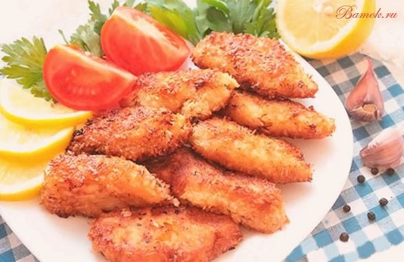 Куриная грудка в кокосовых хлопьях