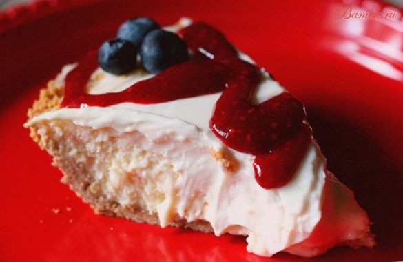 Пирог с творожным кремом Пирог с творожным кремом