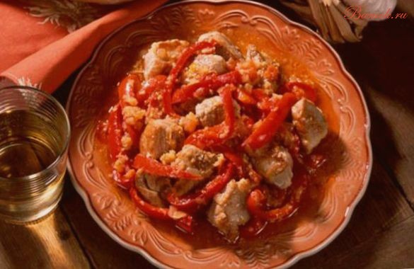 Токитура по-румынски со свининой