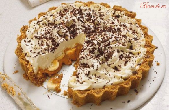 Десерт «Баноффи пай» без выпечки Десерт «Баноффи пай» без выпечки