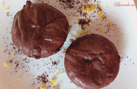 Домашний шоколадный фондан Домашний шоколадный фондан