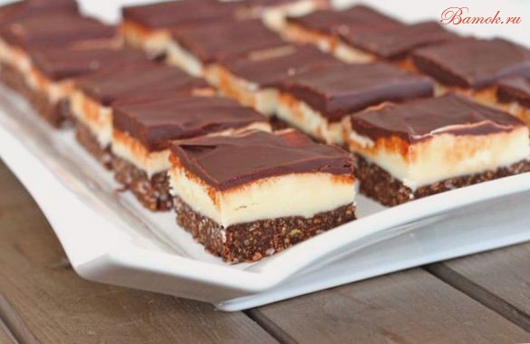 Канадское десертное пирожное «Нанаимо»