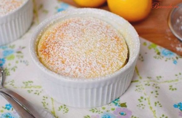 Кекс-пудинг с лимонным соком