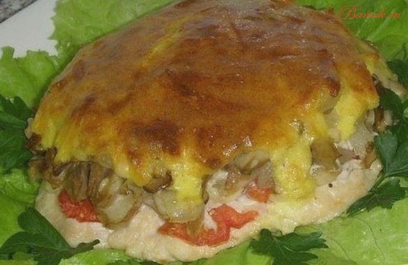 Мясо под хрустящей корочкой в духовке