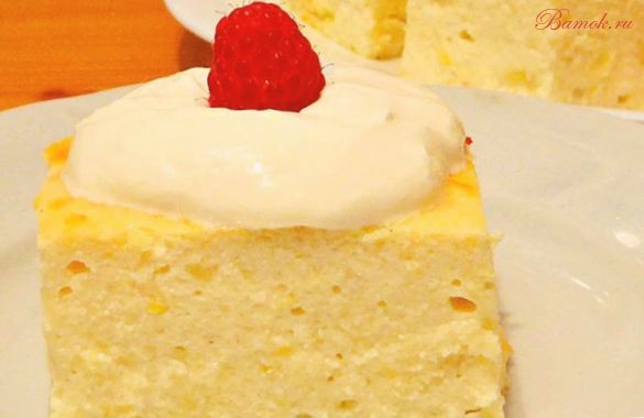 Пудинг из йогурта в духовке