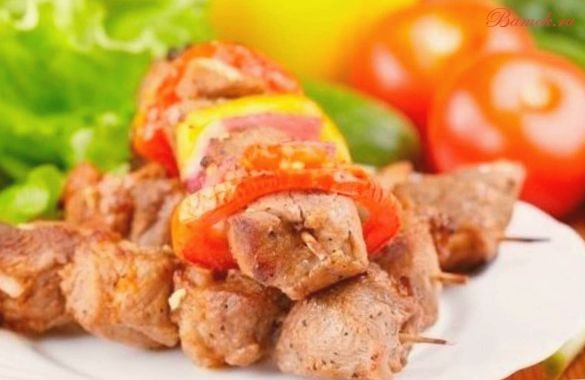 Шашлык в майонезе с аджикой