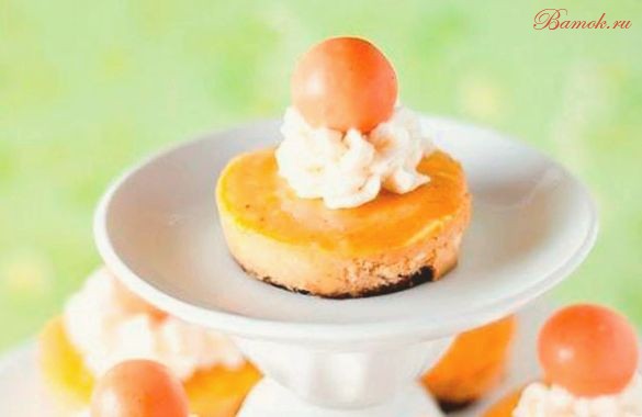 Тыквенные мини-чизкейки с патокой