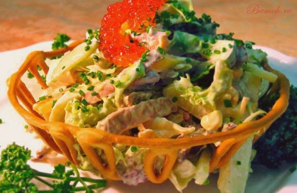 Уникальный салат из обжаренных овощей