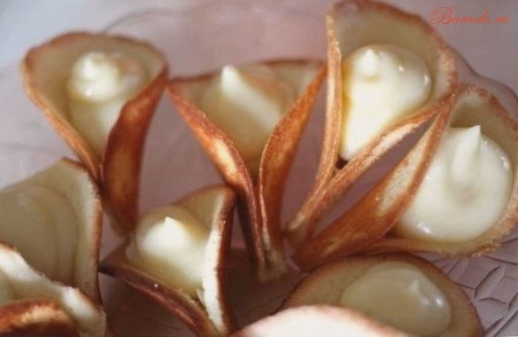 Быстрые пирожные с заварным кремом