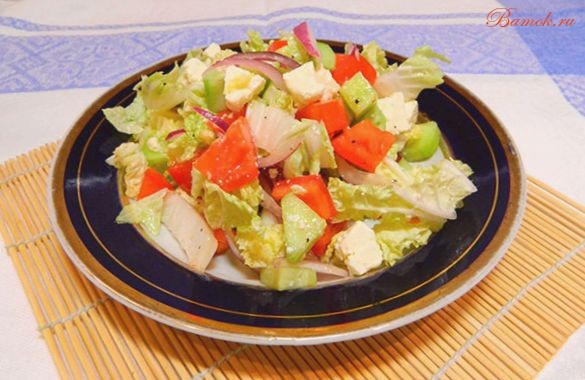 Быстрый салат из пекинской капусты