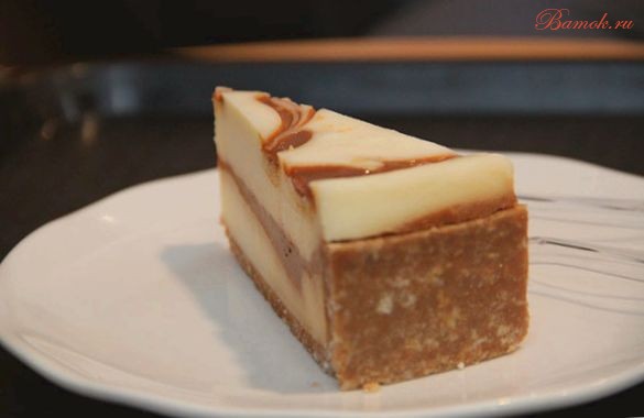 Чизкейк с крекером и молочной карамелью