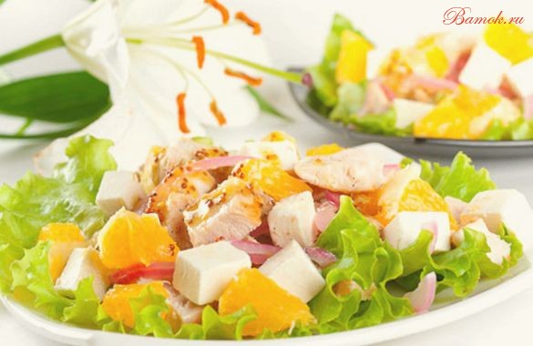 Диетический салат «Курочка-Снегурочка» Диетический салат «Курочка-Снегурочка»