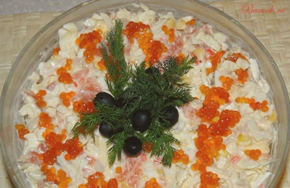 Изысканный салат «Морское удовольствие»