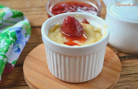 Простое творожное суфле в микроволновке Простое творожное суфле в микроволновке