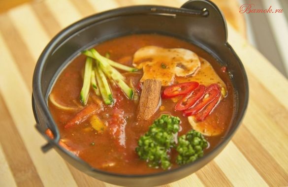 Томатный суп «Томато сиру» с грибами Томатный суп «Томато сиру» с грибами