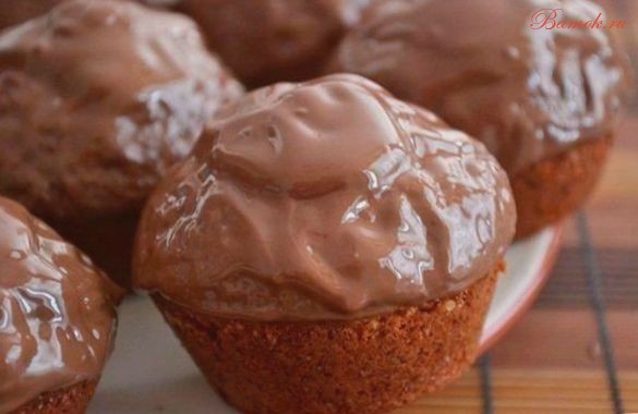 Маффины из бананов с шоколадом