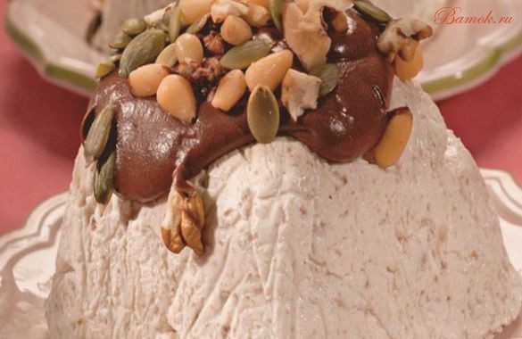 Пасха с горьким шоколадом и орехами Пасха с горьким шоколадом и орехами
