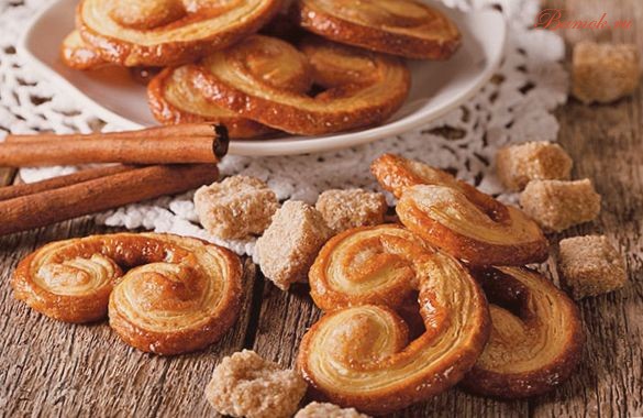 Печенье «Слоеные ушки» с корицей