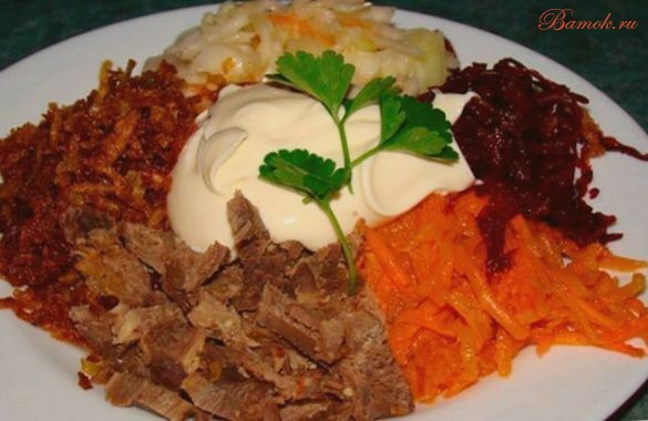 Классический «Дагестанский» салат Классический «Дагестанский» салат