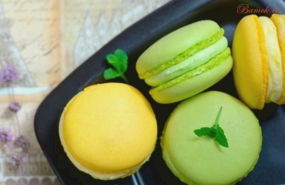 Лимонное печенье «Macarons»