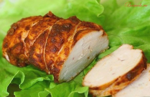Пастрома из куриного филе в духовке