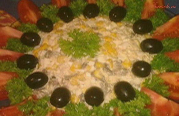 Салат с куриным филе «Солнышко моe» Салат с куриным филе «Солнышко моe»