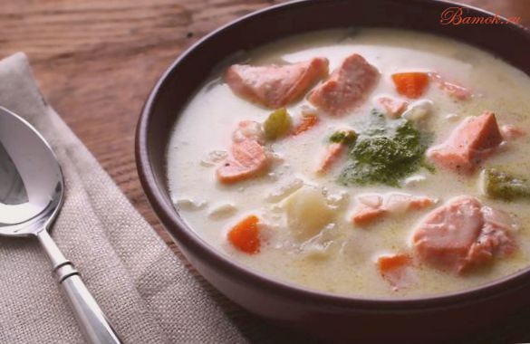 Сливочный чаудер из лосося Сливочный чаудер из лосося