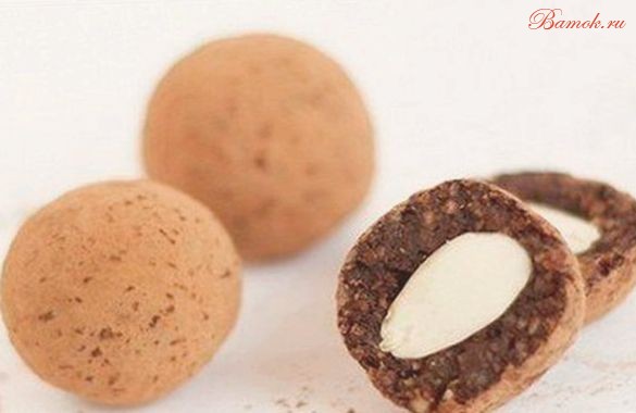 Трюфели из орехов и фиников Трюфели из орехов и фиников