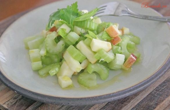 Вегетарианский яблочный салат Вегетарианский яблочный салат