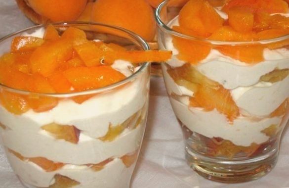 Фруктовый «Летний» десерт со сметаной