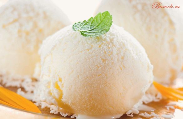 Нежное сливочно-ванильное мороженое Нежное сливочно-ванильное мороженое