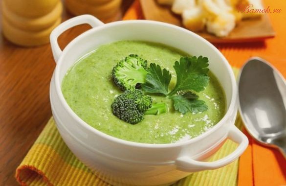 Нежный сливочный суп из брокколи