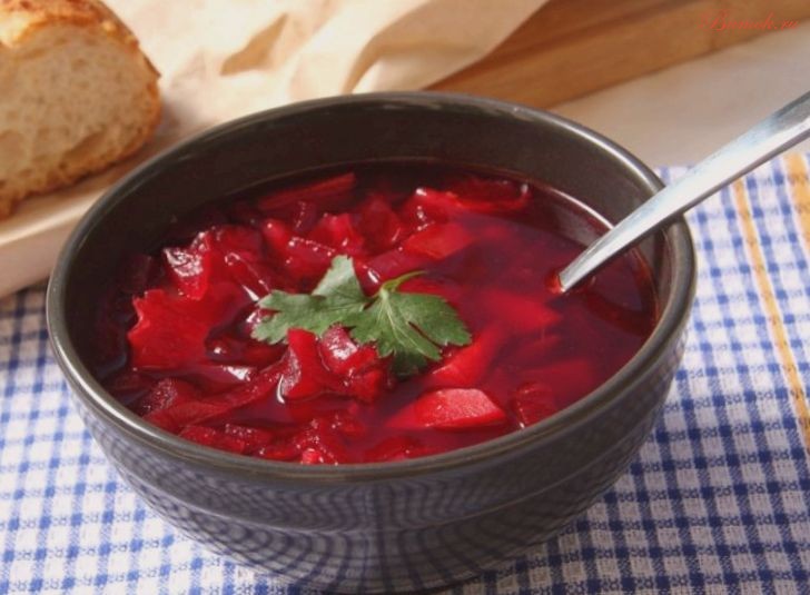 Постный борщ без зажарки в мультиварке