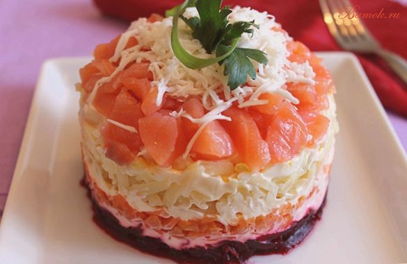 Салат из семги под шубой Салат из семги под шубой