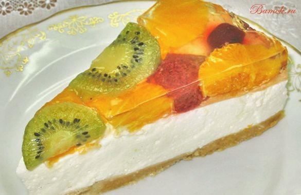 Уникальный торт-желе с фруктами