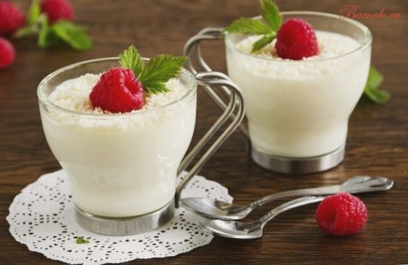 Воздушный молочный десерт для детей Воздушный молочный десерт для детей