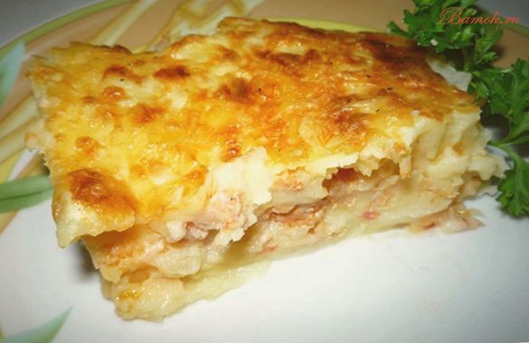 Запеканка картофельная с фаршем по-русски Запеканка картофельная с фаршем по-русски