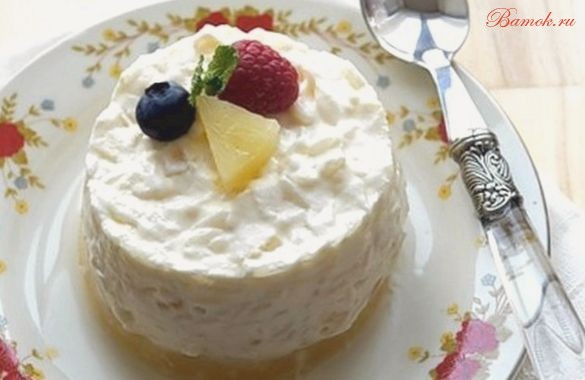 Протеиновый рисовый пудинг