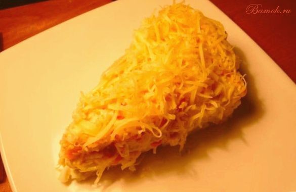 Салат «Рождество» с копченой курицей