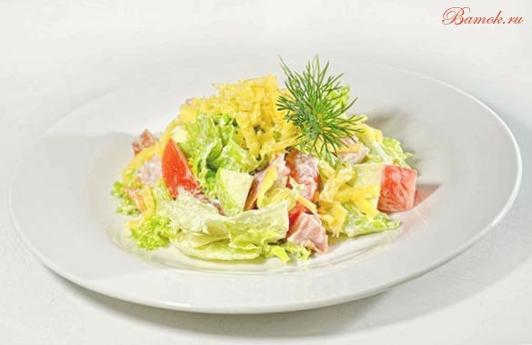 Салат с копченой курицей на ежедневно